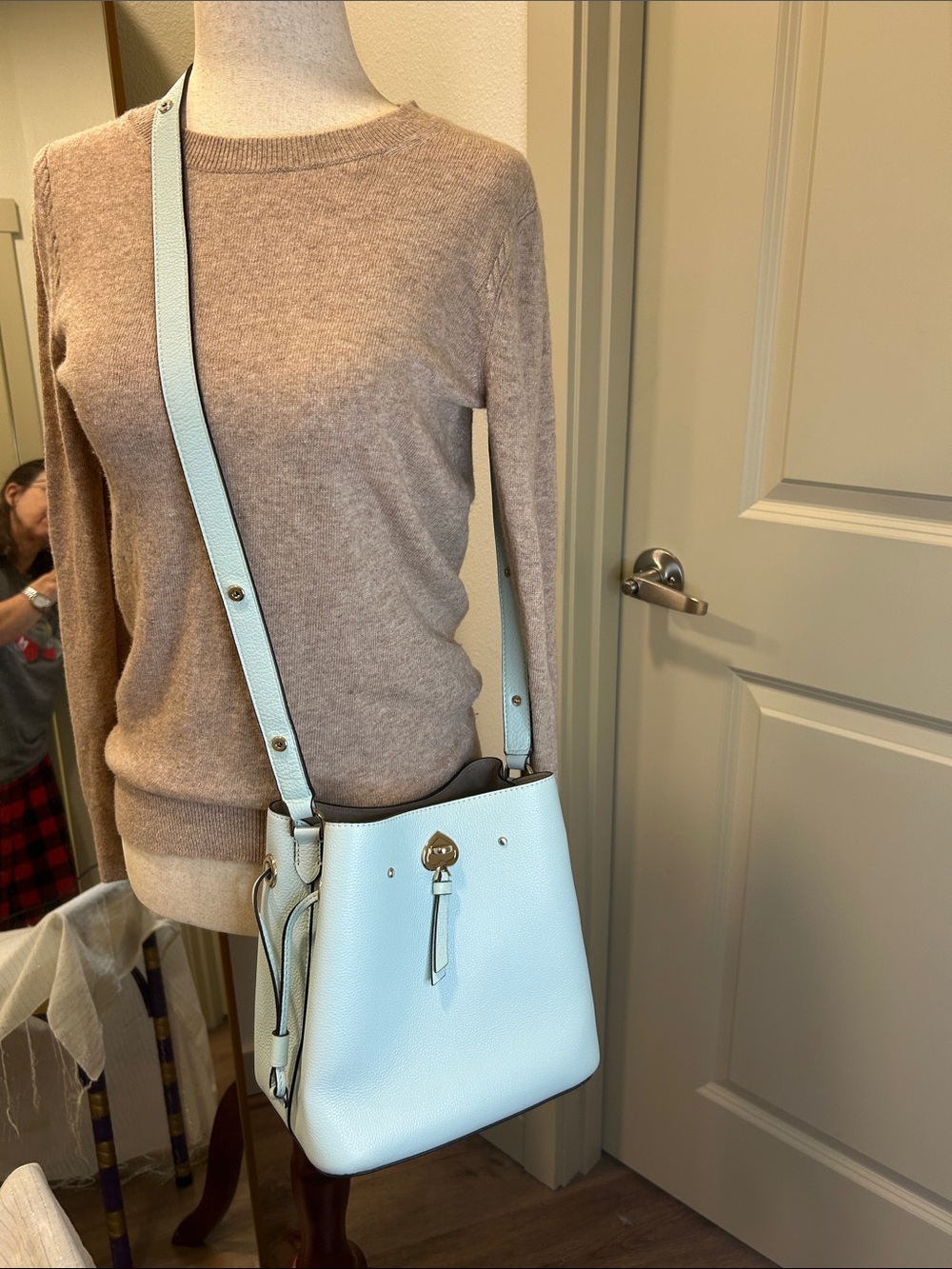 Kate Spade Marti Bucket Bag - Frosted Blue Glow